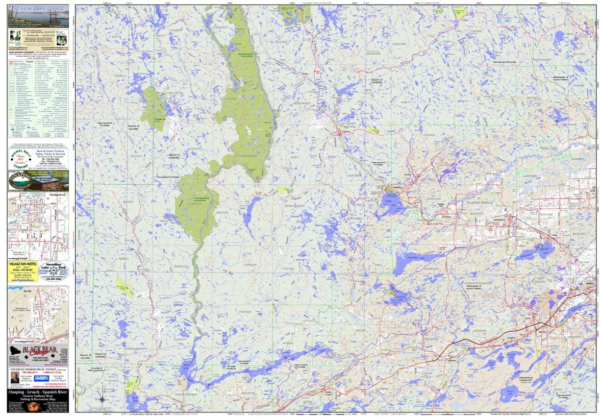 South Section Onaping Levack Map