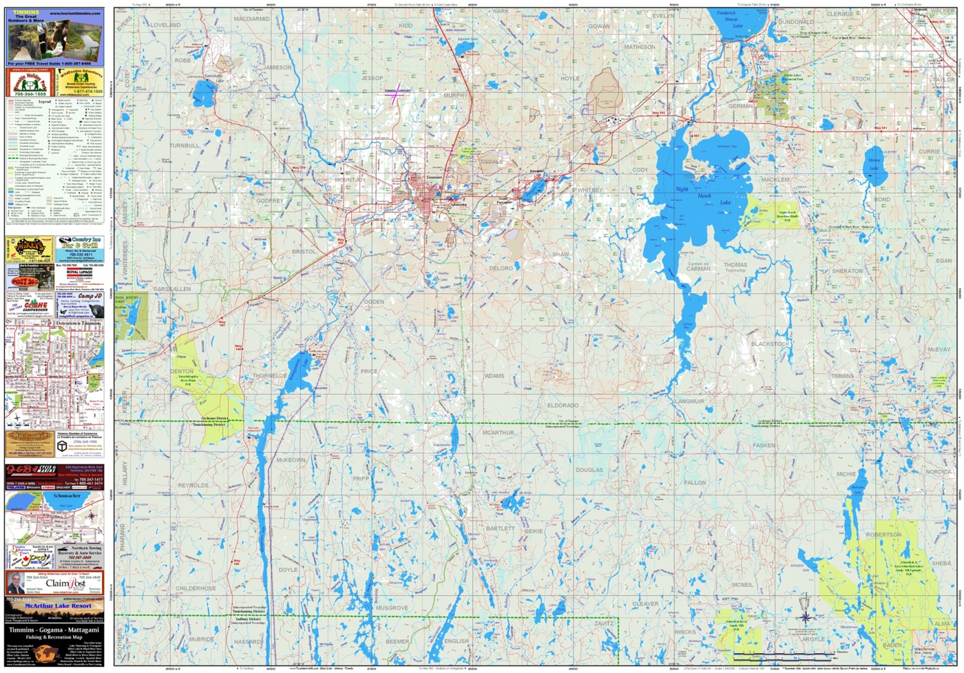 Timmins North Map