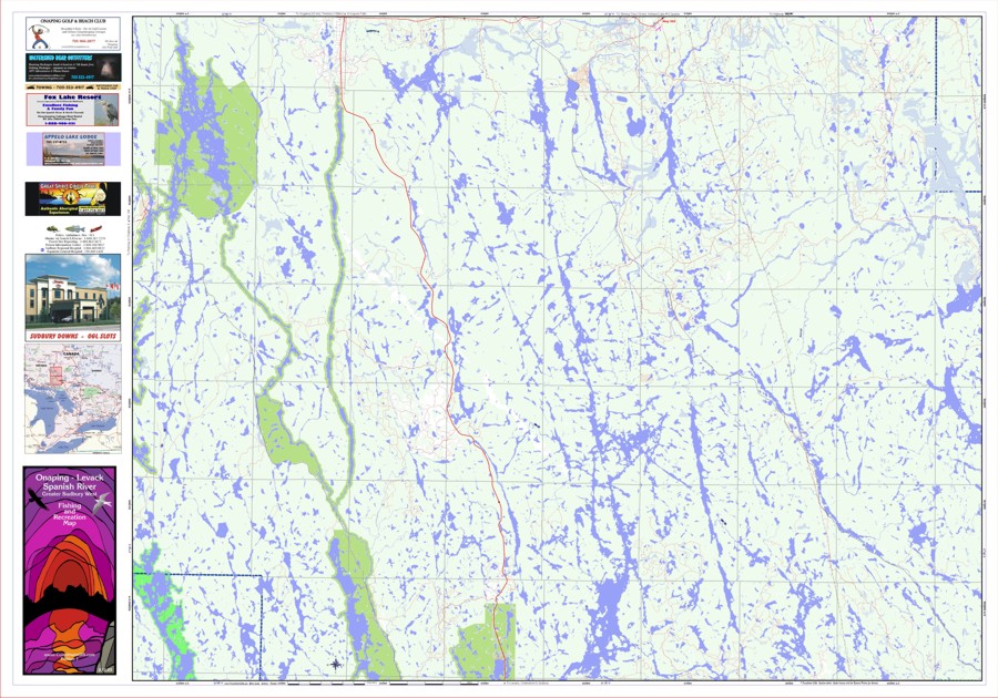 Onaping Levack top map